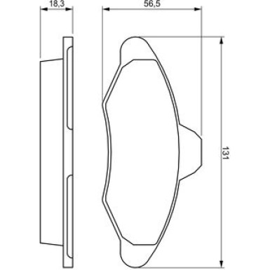 BOSCH Bremsbelagsatz, Scheibenbremse 0 986 460 949