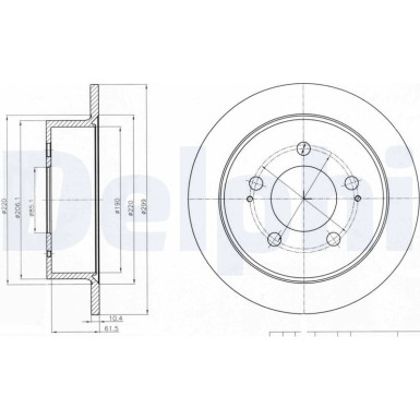Delphi | Bremsscheibe | BG4220