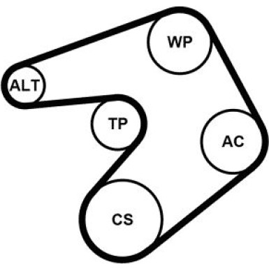 6PK1205K1 Keilrippenriemensatz