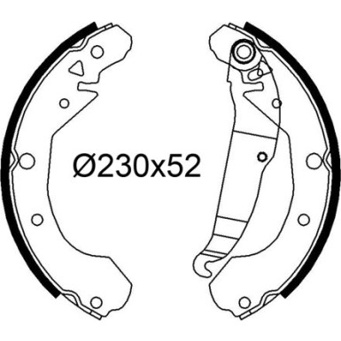 564338 Bremsbackensatz