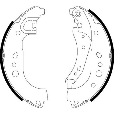 8DB 355 022-281 Bremsbackensatz
