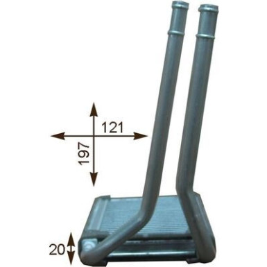 Mahle | Wärmetauscher, Innenraumheizung | AH 201 000P