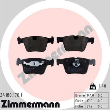 24180.170.1 Bremsbelagsatz, Scheibenbremse