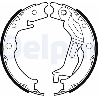 LS2025 Bremsbackensatz, Feststellbremse