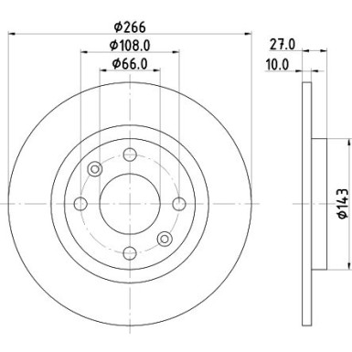 Hella | Bremsscheibe | 8DD 355 100-851