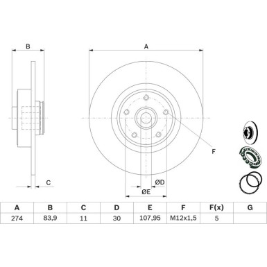 0 986 479 273 Bremsscheibe