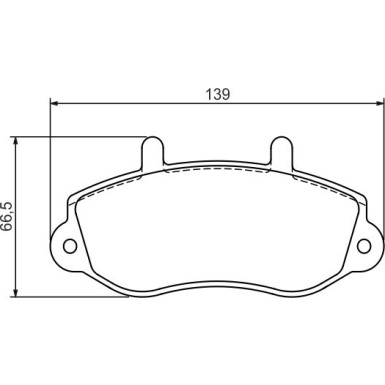 0 986 494 288 Bremsbelagsatz, Scheibenbremse