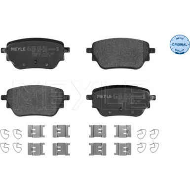 025 229 8617 Bremsbelagsatz, Scheibenbremse MEYLE-ORIGINAL: True to OE.