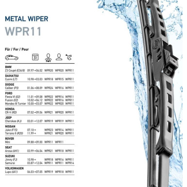 Hella Wischblatt Scheibenwischer Metal 9XW 190 253-111