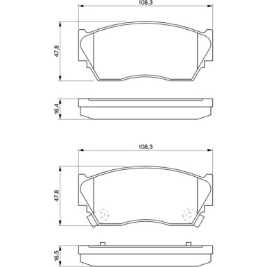 0 986 460 997 Bremsbelagsatz, Scheibenbremse 0 986 460 997 Bremsbelagsatz, Scheibenbremse