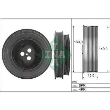 544 0131 10 Riemenscheibe, Kurbelwelle