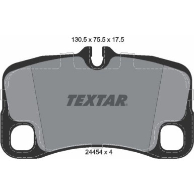 Textar | Bremsbelagsatz, Scheibenbremse | 2445401