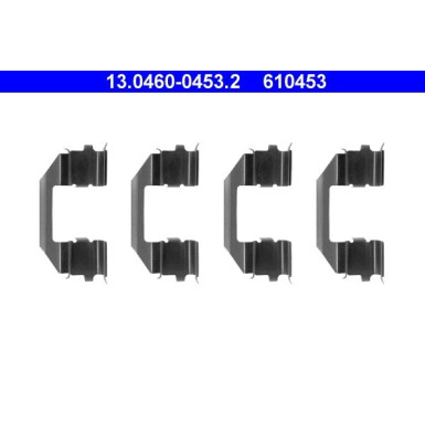 13.0460-0453.2 Zubehörsatz, Scheibenbremsbelag