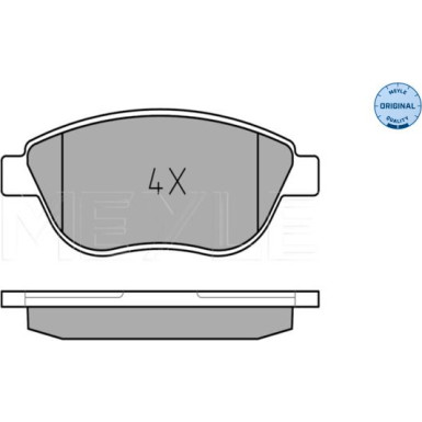 025 237 0819 Bremsbelagsatz, Scheibenbremse MEYLE-ORIGINAL: True to OE.