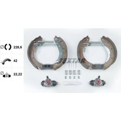 Textar Bremsbackensatz Shoe Kit Pro 84053901