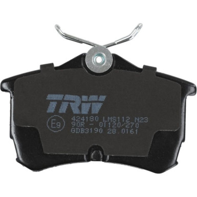 TRW | Bremsbelagsatz, Scheibenbremse | GDB3190
