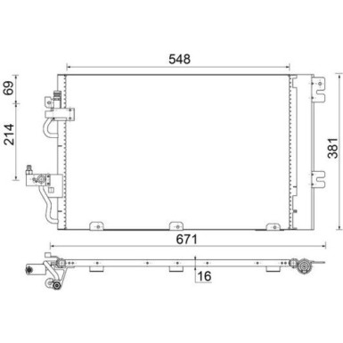 Mahle | Kondensator, Klimaanlage | AC 377 000P