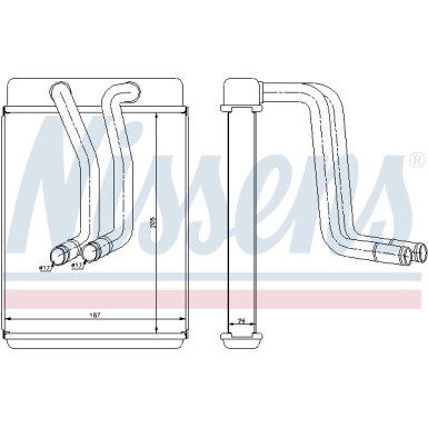77634 Wärmetauscher, Innenraumheizung