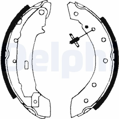 LS1717 Bremsbackensatz, Feststellbremse