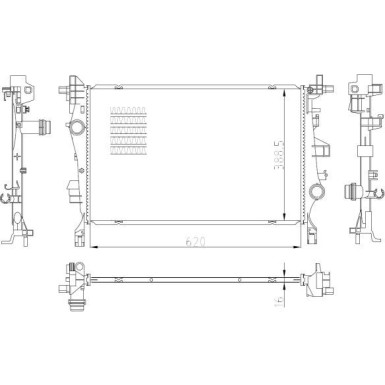 NRF | Kühler, Motorkühlung | 59286