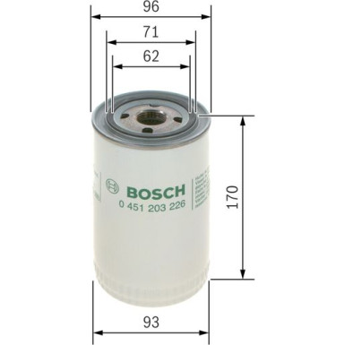 BOSCH 0 451 203 226 Ölfilter