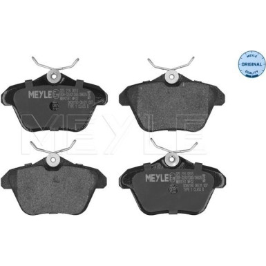 Meyle Bremsbelagsatz, Scheibenbremse MEYLE-ORIGINAL: True to OE 025 216 0616