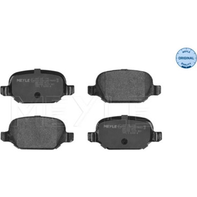 025 235 1716 Bremsbelagsatz, Scheibenbremse MEYLE-ORIGINAL: True to OE.