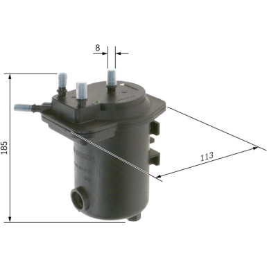 BOSCH | Kraftstofffilter | 0 450 907 012