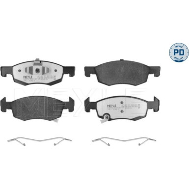 Meyle Bremsbelagsatz, Scheibenbremse MEYLE-PD: Advanced performance and design 025 221 4317/PD