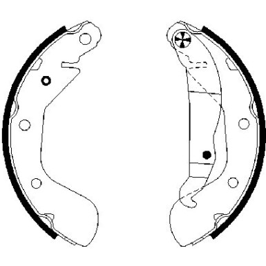 0 986 487 614 Bremsbackensatz