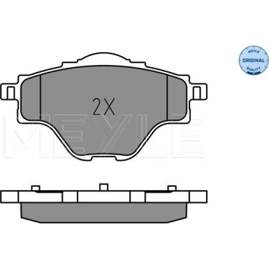 025 258 2717 Bremsbelagsatz, Scheibenbremse MEYLE-ORIGINAL: True to OE.