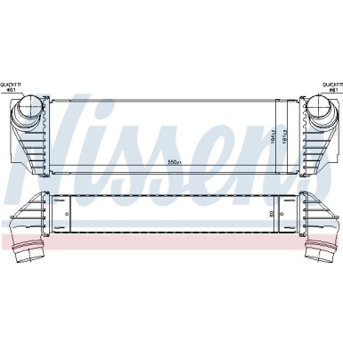 96100 Ladeluftkühler ** FIRST FIT ** 96100 Ladeluftkühler ** FIRST FIT **