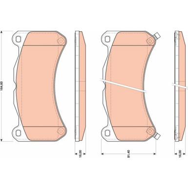 GDB3489 Bremsbelagsatz, Scheibenbremse