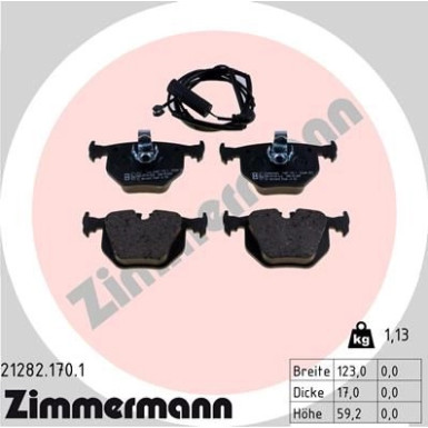 21282.170.1 Bremsbelagsatz, Scheibenbremse