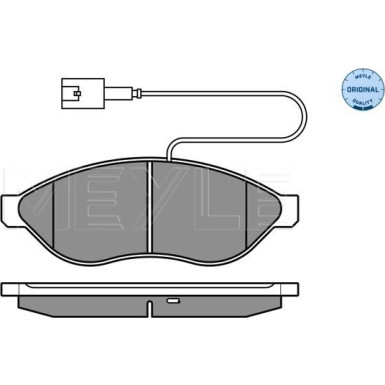 Meyle Bremsbelagsatz, Scheibenbremse MEYLE-ORIGINAL: True to OE 025 244 6819/W1