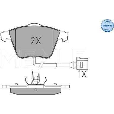 Meyle Bremsbelagsatz, Scheibenbremse MEYLE-ORIGINAL: True to OE 025 238 0120/W