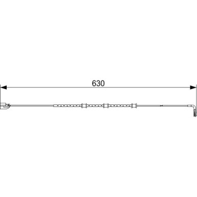 BOSCH Warnkontakt, Bremsbelagverschleiß 1 987 473 577