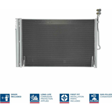 940157 Kondensator, Klimaanlage ** FIRST FIT **