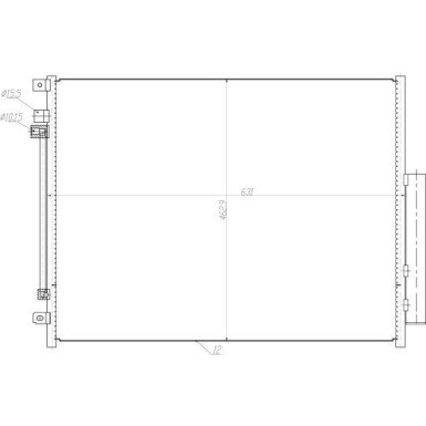 350459 Kondensator, Klimaanlage EASY FIT