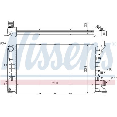 Nissens | Kühler, Motorkühlung | 621621