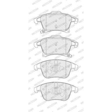 Ferodo Bremsbelagsatz, Scheibenbremse PREMIER FDB4445