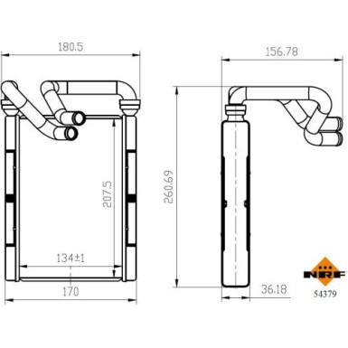 54379 Wärmetauscher, Innenraumheizung EASY FIT 54379 Wärmetauscher, Innenraumheizung EASY FIT