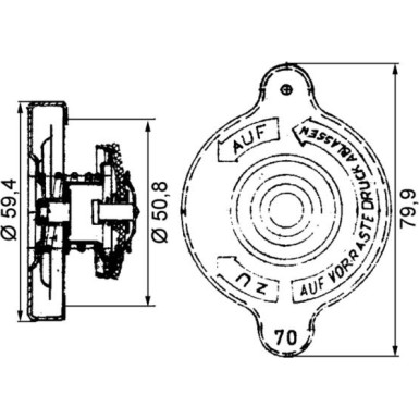 Mahle | Verschlussdeckel, Kühler | CRB 15 000P