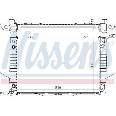 Nissens | Kühler, Motorkühlung | 65535A