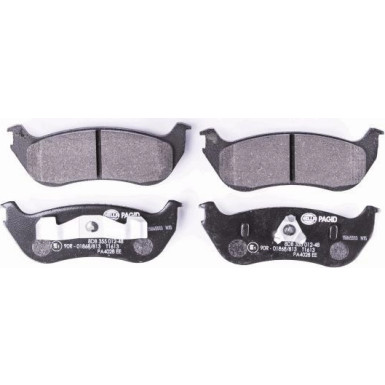 Hella Pagid | Bremsbelagsatz, Scheibenbremse | 8DB 355 012-481