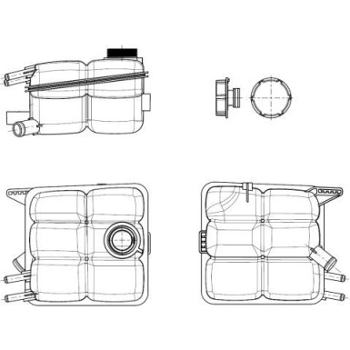 NRF Ausgleichsbehälter, Kühlmittel EASY FIT 454015 NRF Ausgleichsbehälter, Kühlmittel EASY FIT 454015