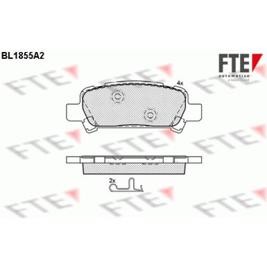 9010429 Bremsbelagsatz, Scheibenbremse
