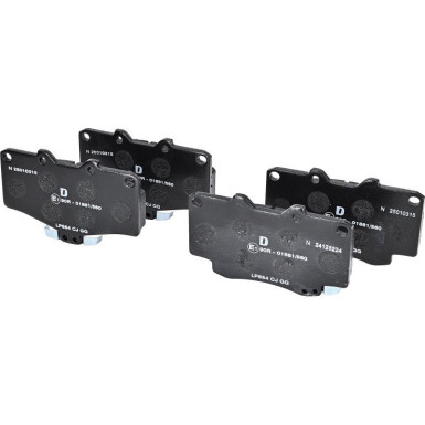 Delphi | Bremsbelagsatz, Scheibenbremse | LP854