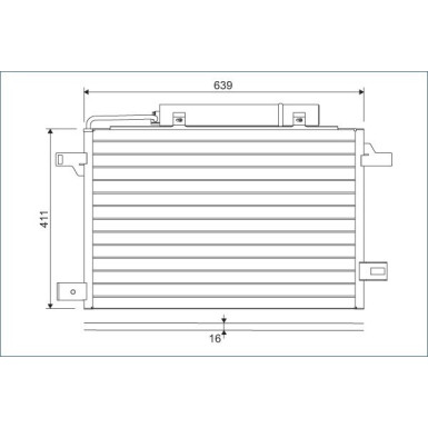 814249 Kondensator, Klimaanlage