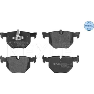 025 235 5017 Bremsbelagsatz, Scheibenbremse MEYLE-ORIGINAL: True to OE.